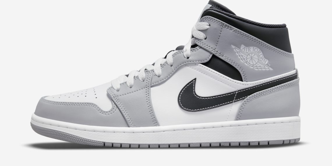 Air Jordan 1 Mid Light Smoke Grey 2025 Restock 554724-078