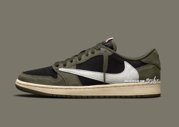Travis Scott x Air Jordan 1 Low OG Black / Olive DM7866-002