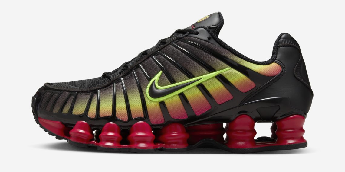 Nike Shox TL Black Volt Fire Red HJ9609-001