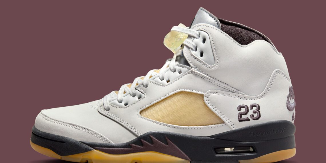 A Ma Maniere x Air Jordan 5 Retro Burgundy Crush IB1528-100