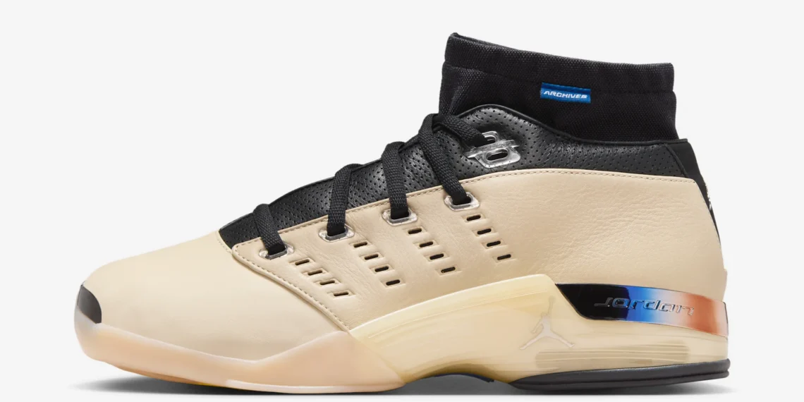 Infinite Archives x Air Jordan 17 Retro Low Beach Metallic Silver Black IH0177-200 Release Date 2025