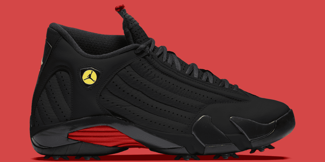Air Jordan 14 Golf Black / Varsity Red HJ7710-001 Release Date