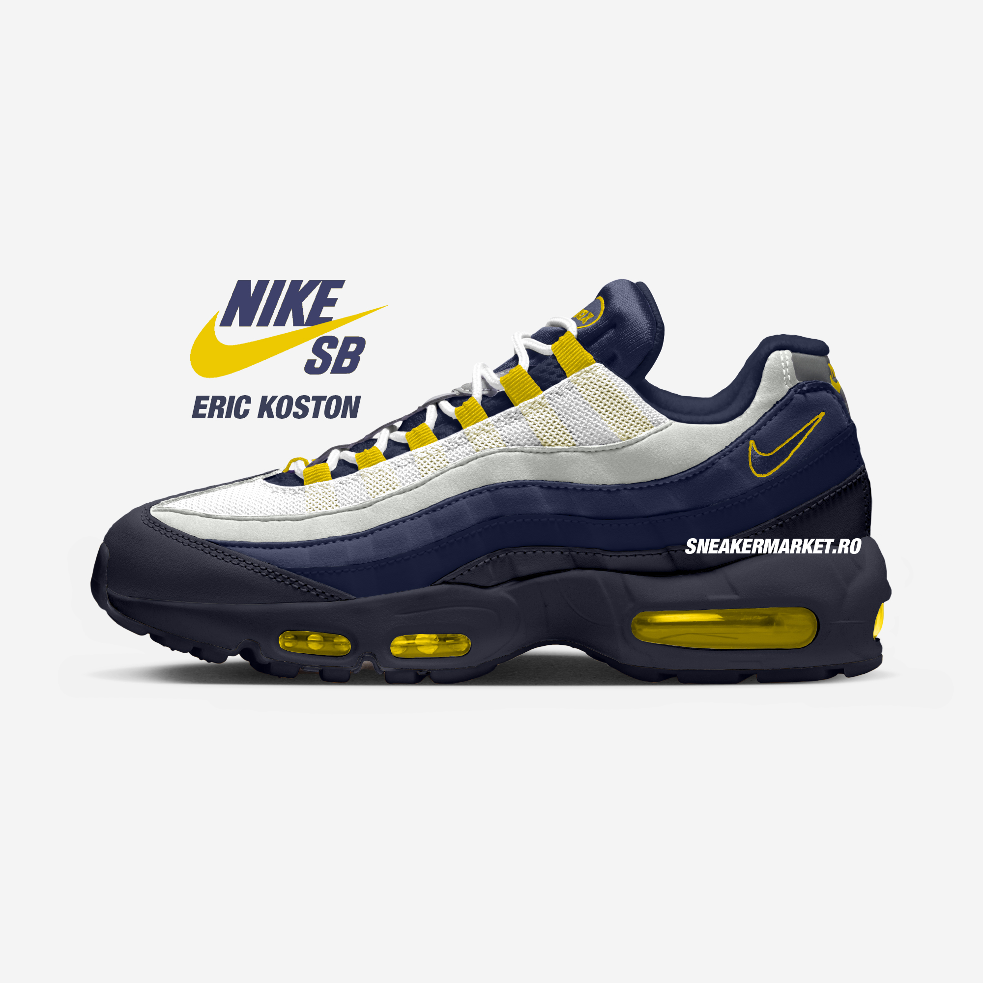 Eric Koston x Nike SB x Nike Air Max 95 “Obsidian / Speed Yellow”