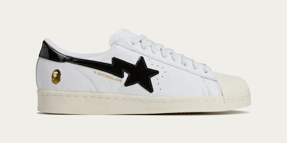 BAPE x Adidas Superstar V Footwear White JR2701 Release Date March 2025