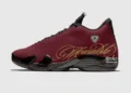 Mowalola Air Jordan 14 Retro SP Burnt Red and Metallic Gold releasing in Fall 2026 (IQ5708-001)
