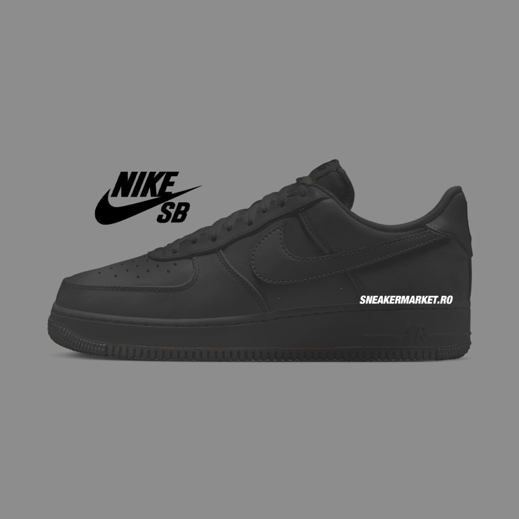 Nike SB x Nike Air Force 1 Low SP Triple Black IW8068-001 Release Date 2026