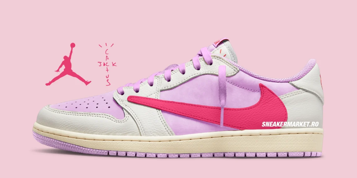 Travis Scott x Air Jordan 1 Retro Low OG Sail & Shy Pink IQ7604-101 Release Date Summer 2026