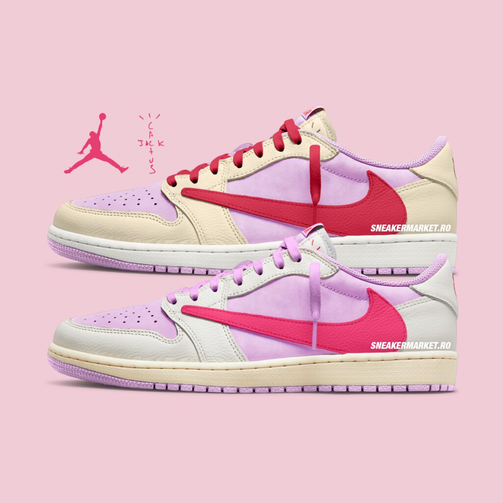 Travis Scott x Air Jordan 1 Retro Low OG Sail & Shy Pink IQ7604-101 Muslin Shy Pink IQ7604-100 Release Date Summer 2026